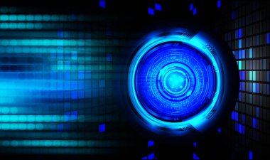 göz siber devre gelecekteki teknoloji konsepti