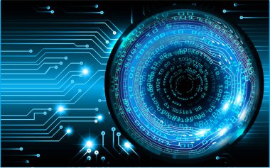 göz siber devre gelecekteki teknoloji konsepti