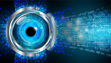 göz siber devre gelecekteki teknoloji konsepti