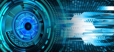 göz siber devre gelecekteki teknoloji konsepti