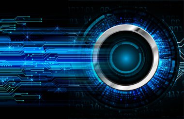 göz siber devre gelecekteki teknoloji konsepti