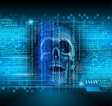 Devre kartlı soyut teknoloji arkaplanı