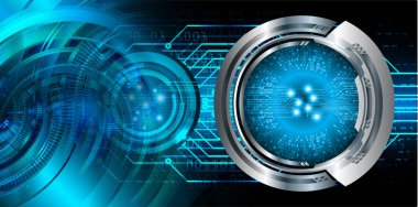 göz siber devre gelecekteki teknoloji konsepti