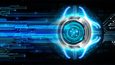 göz siber devre gelecekteki teknoloji konsepti