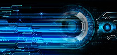 göz siber devre gelecekteki teknoloji konsepti