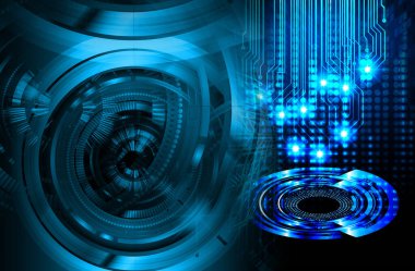 göz siber devre gelecekteki teknoloji konsepti