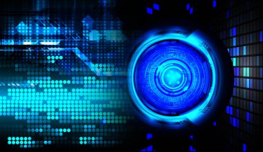 göz siber devre gelecekteki teknoloji konsepti