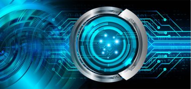 göz siber devre gelecekteki teknoloji konsepti