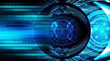 göz siber devre gelecekteki teknoloji konsepti