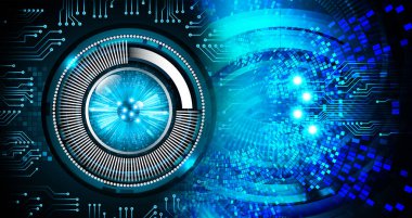 göz siber devre gelecekteki teknoloji konsepti