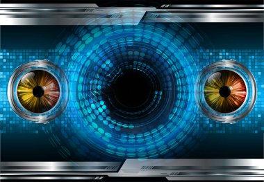 göz siber devre gelecekteki teknoloji konsepti