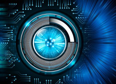 göz siber devre gelecekteki teknoloji konsepti