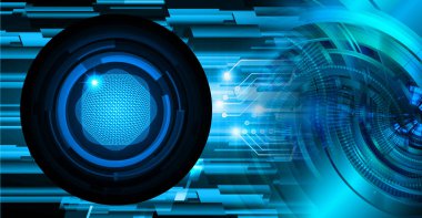 göz siber devre gelecekteki teknoloji konsepti