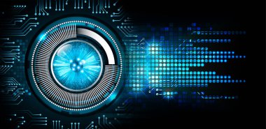 göz siber devre gelecekteki teknoloji konsepti