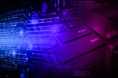 Bilgisayar devre kartı ile soyut arkaplan