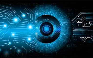 göz siber devre gelecekteki teknoloji konsepti