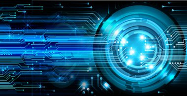 göz siber devre gelecekteki teknoloji konsepti