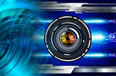 göz siber devre gelecekteki teknoloji konsepti