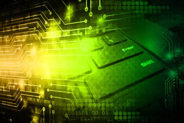 Bilgisayar devresi ile soyut arkaplan