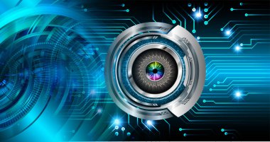 göz siber devre gelecekteki teknoloji konsepti