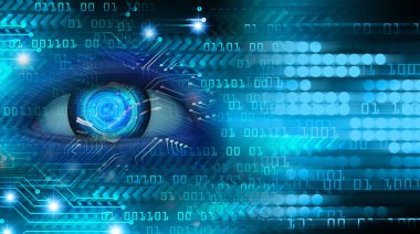 göz siber devre gelecekteki teknoloji konsepti