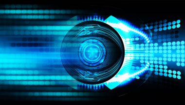 göz siber devre gelecekteki teknoloji konsepti