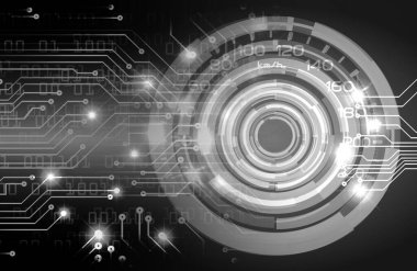 göz siber devre gelecekteki teknoloji konsepti