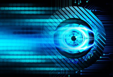 göz siber devre gelecekteki teknoloji konsepti