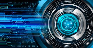 göz siber devre gelecekteki teknoloji konsepti