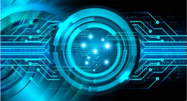 göz siber devre gelecekteki teknoloji konsepti