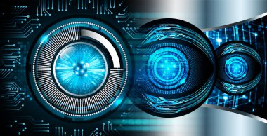 göz siber devre gelecekteki teknoloji konsepti