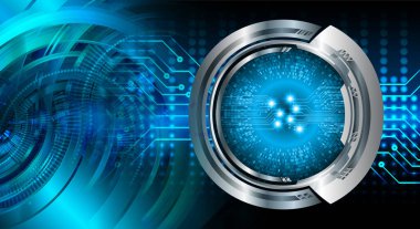 göz siber devre gelecekteki teknoloji konsepti