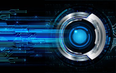 göz siber devre gelecekteki teknoloji konsepti