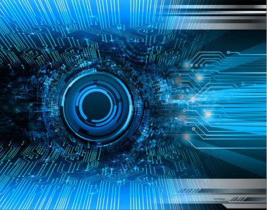 göz siber devre gelecekteki teknoloji konsepti