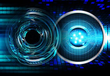 göz siber devre gelecekteki teknoloji konsepti