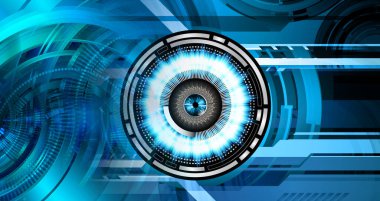 göz siber devre gelecekteki teknoloji konsepti