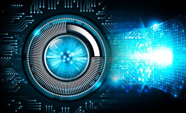 göz siber devre gelecekteki teknoloji konsepti