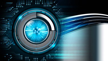 göz siber devre gelecekteki teknoloji konsepti