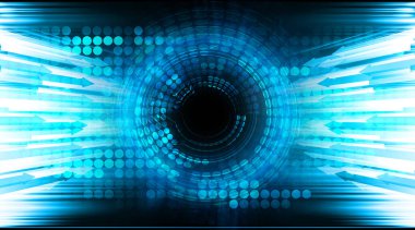 göz siber devre gelecekteki teknoloji konsepti