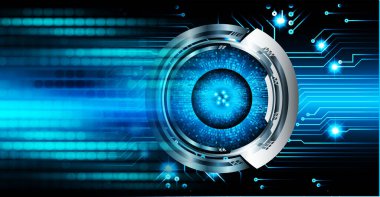 göz siber devre gelecekteki teknoloji konsepti