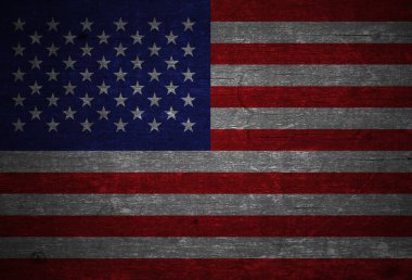 Birleşik Devletler bayrağı, grunge vintage Amerikan ulusal bayrağı