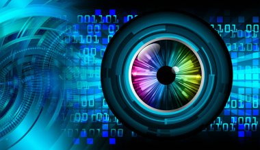 göz siber devre gelecekteki teknoloji konsepti