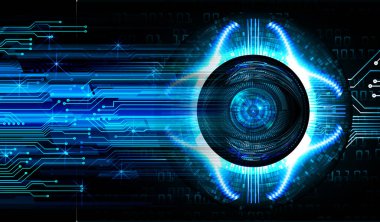 göz siber devre gelecekteki teknoloji konsepti