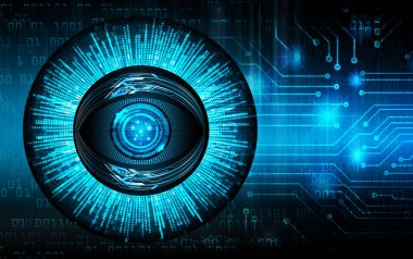 göz siber devre gelecekteki teknoloji konsepti