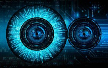 göz siber devre gelecekteki teknoloji konsepti