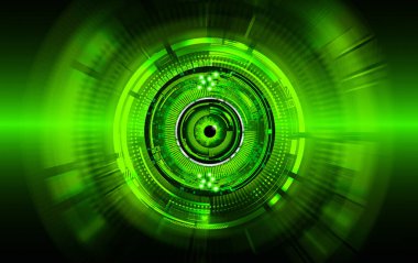 göz siber devre gelecekteki teknoloji konsepti