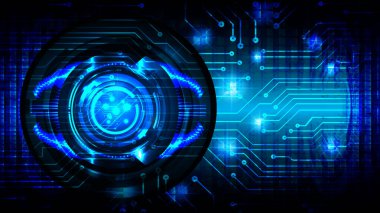 göz siber devre gelecekteki teknoloji konsepti