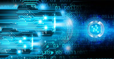 göz siber devre gelecekteki teknoloji konsepti