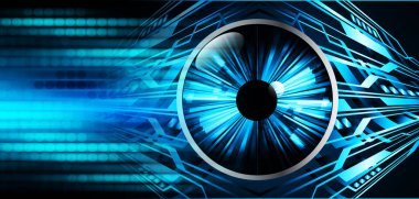 göz siber devre gelecekteki teknoloji konsepti