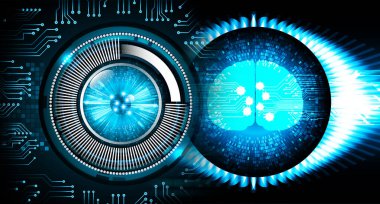 ikili kodlu soyut mavi arkaplan